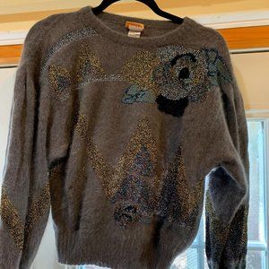 Krizia Maglia 1970s vintage angora sweater